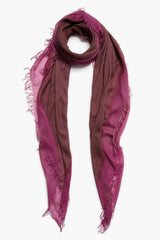 Cashmere and Silk Scarf Barbados Cherry Burnout