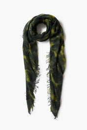 Cashmere and Silk Scarf Camo