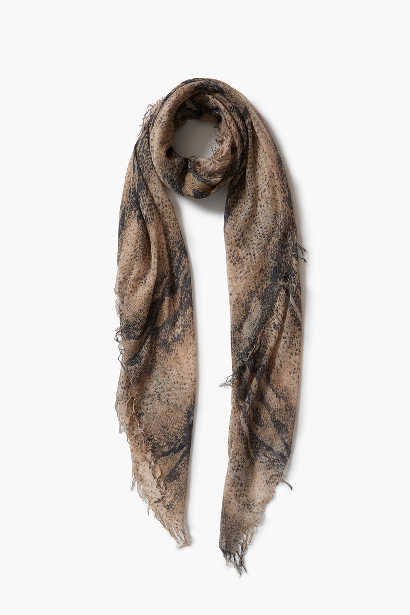 Cashmere and Silk Scarf Python