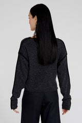 Laure Cashmere Cardigan Caviale