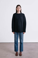 Elin Fisherman Sweater Black