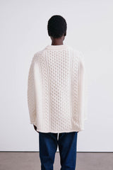 Elin Fisherman Sweater Pearl