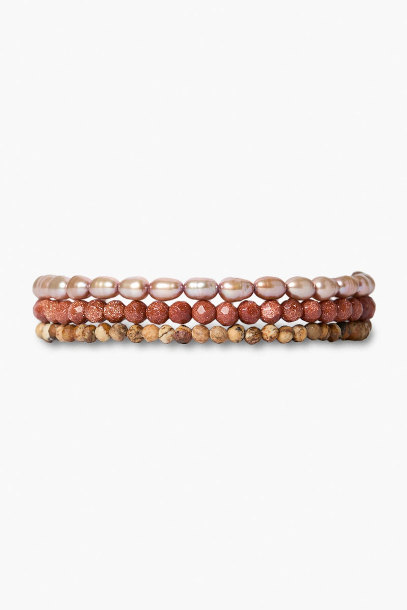 Demi Naked Wrap Bracelet Taupe Multi