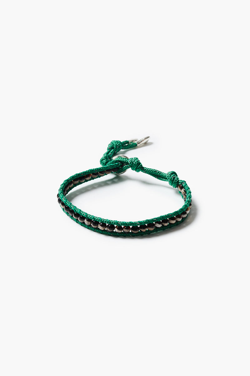 Paracord Single Wrap Bracelet Black Agate