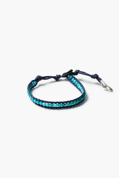Paracord Single Wrap Bracelet Turquoise
