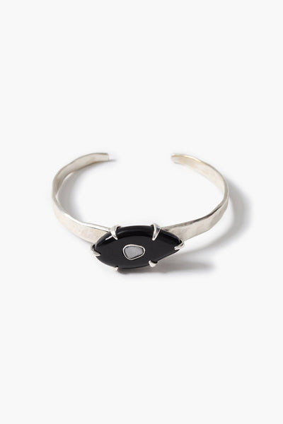 Pebble Cuff Bracelet Black Horn