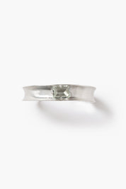 Curve Cuff Bracelet Green Amethyst