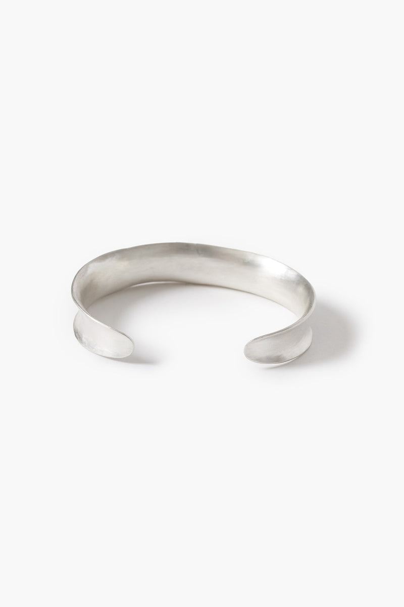 Curve Cuff Bracelet Green Amethyst