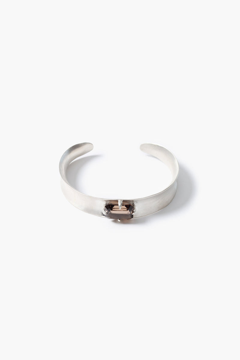 Curve Cuff Bracelet Smoky Quartz