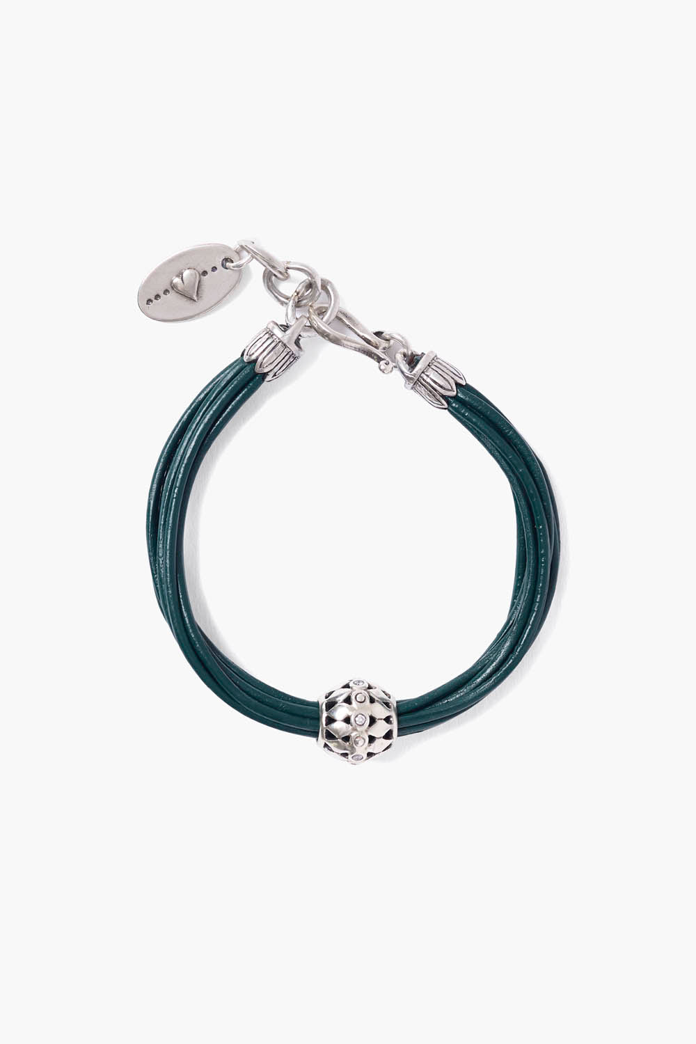 James Leather Bracelet Green – Chan Luu