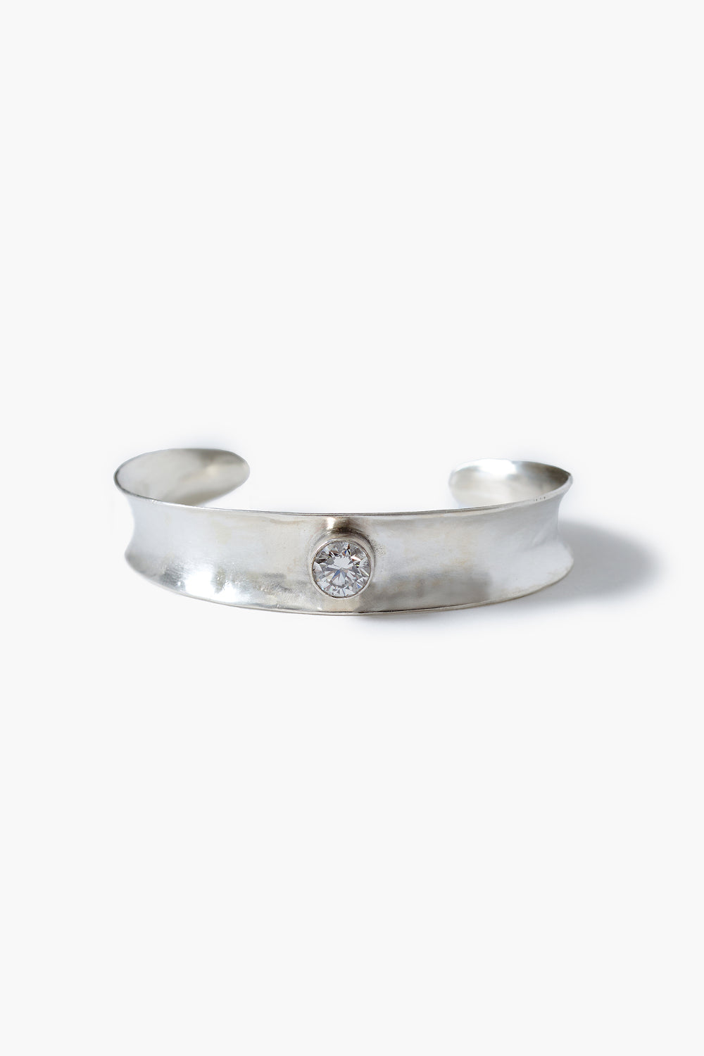 Curve Cuff Bracelet White Sapphire