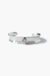 Curve Cuff Bracelet White Sapphire