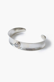 Curve Cuff Bracelet White Sapphire