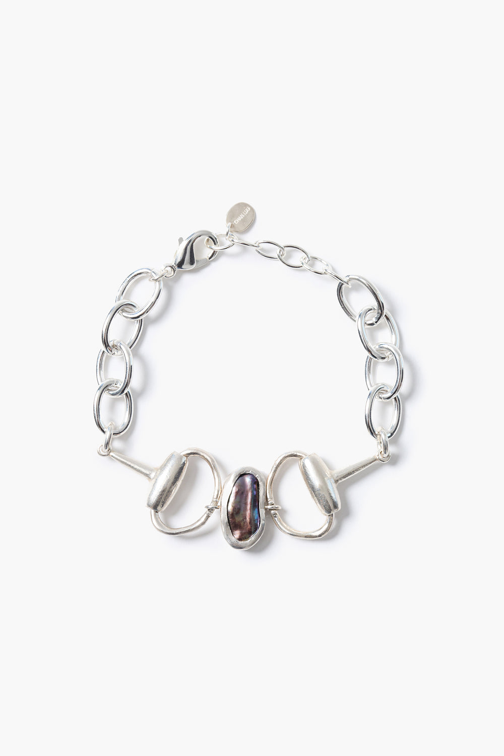 Horsebit Bracelet Peacock Pearl