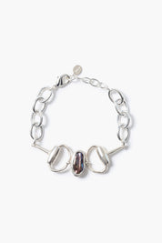 Horsebit Bracelet Peacock Pearl