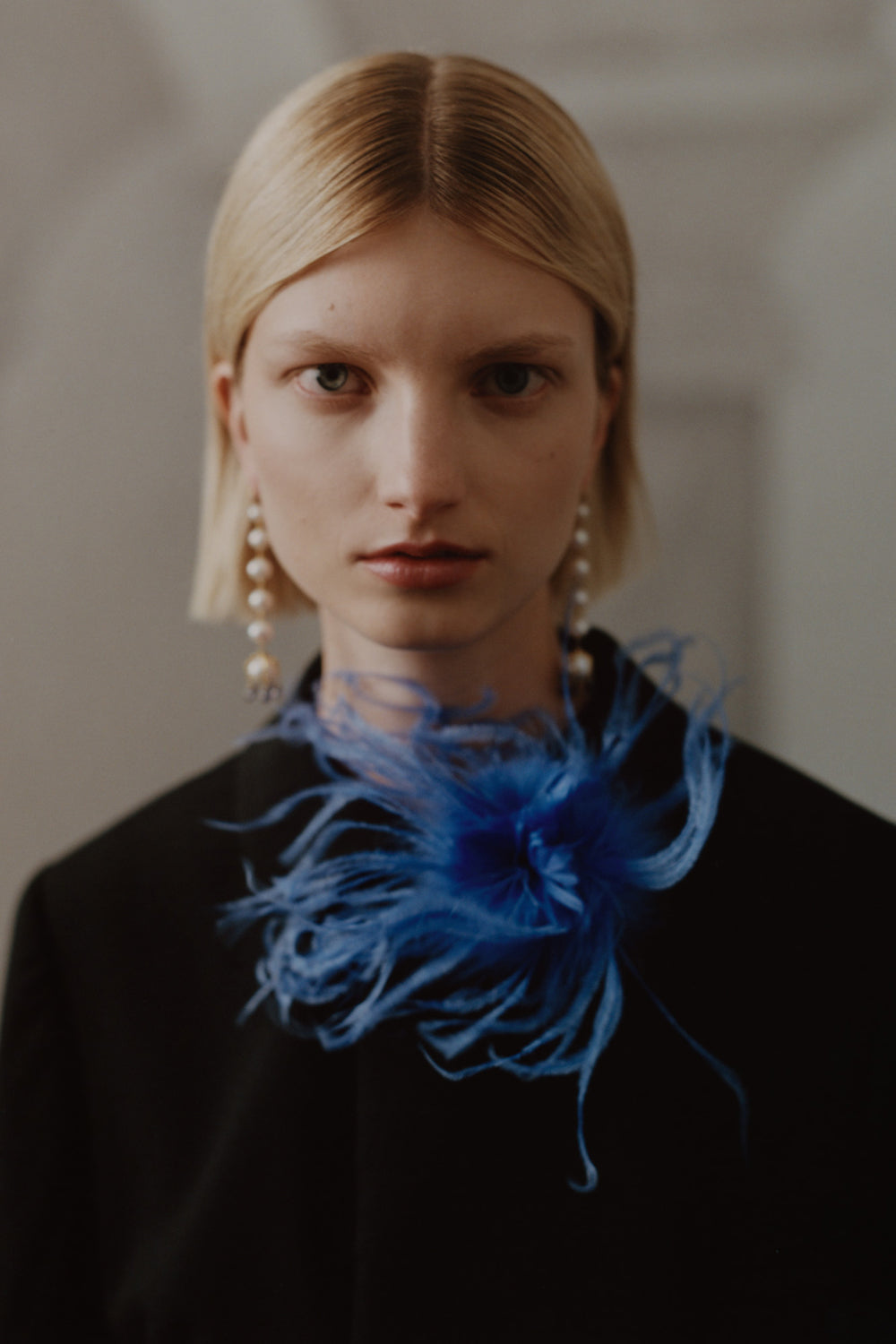Something Blue Lark Drip Earrings Pearl