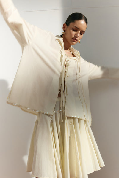 Shoelace Shirt Ivory