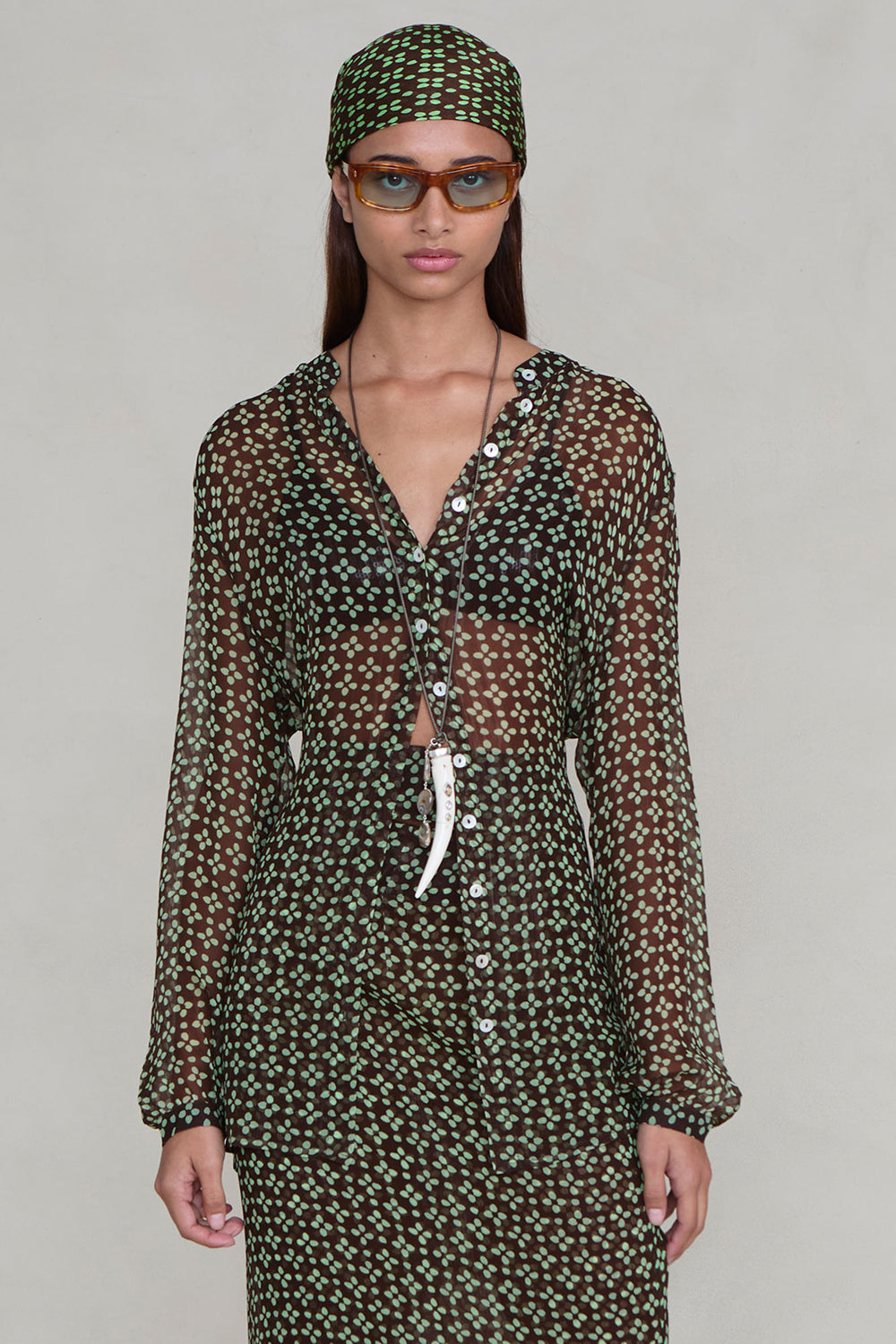 Tethered Button Up Shirt Espresso