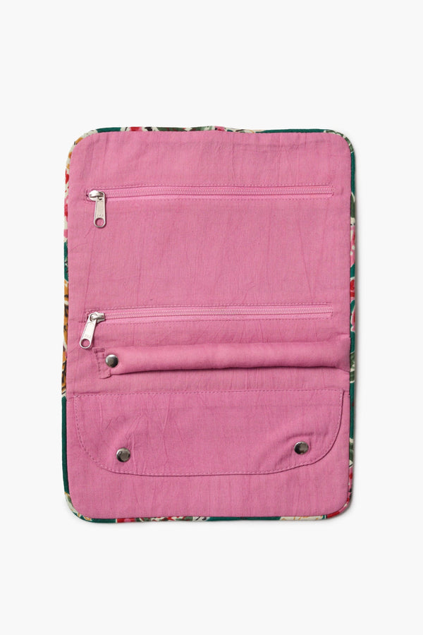 Jewelry Roll Up Case Forest