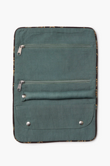 Jewelry Roll Up Case Midnight Brown