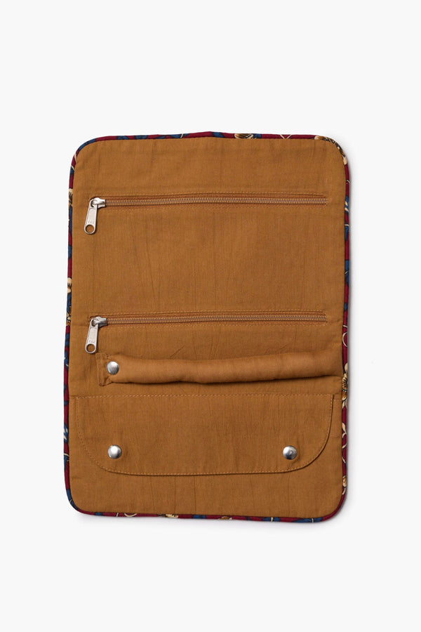 Jewelry Roll Up Case Scarlet