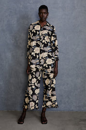 Freesia Printed Set Black