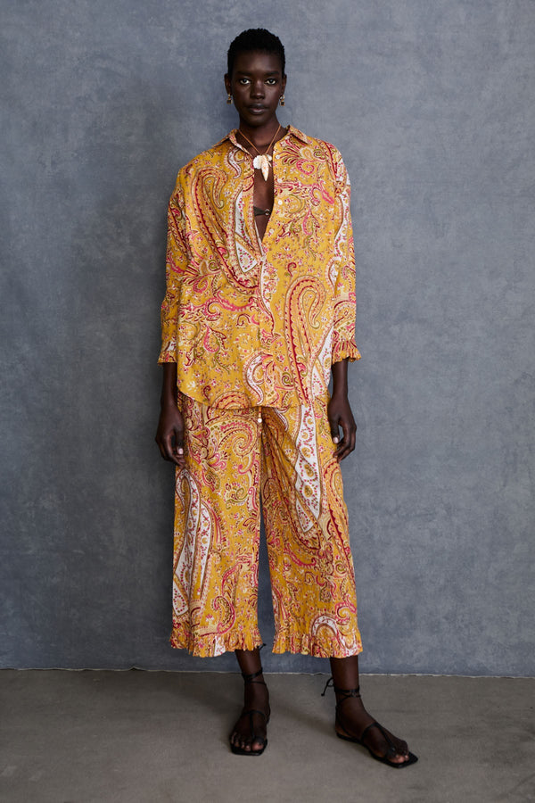 Paisley Printed Set Marigold
