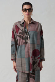 Dandelion Printed Set Multi Blue Check