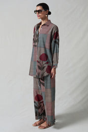 Dandelion Printed Set Multi Blue Check