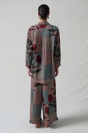 Dandelion Printed Set Multi Blue Check