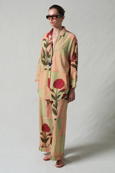 Dandelion Printed Set Multi Check