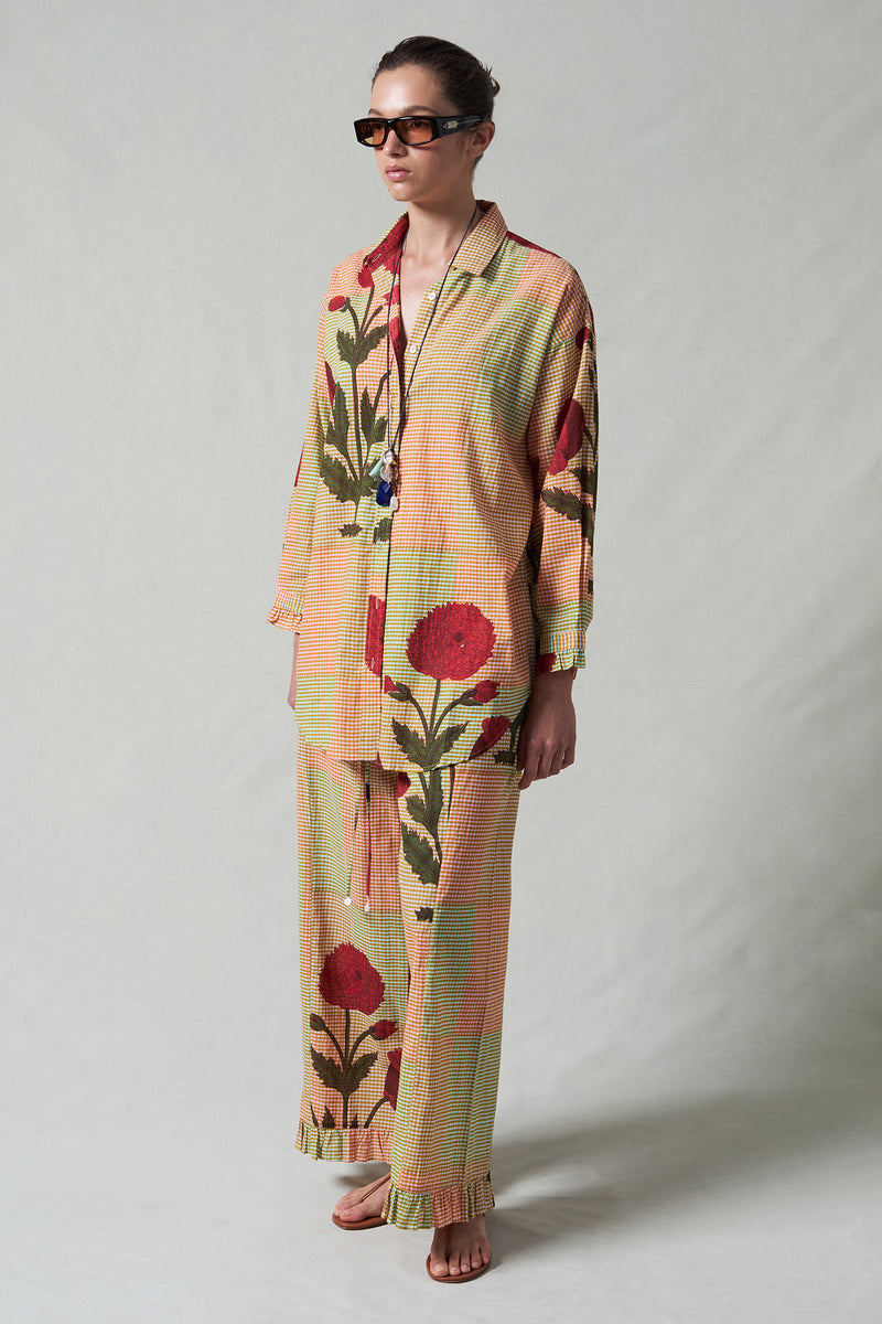 Dandelion Printed Set Multi Check