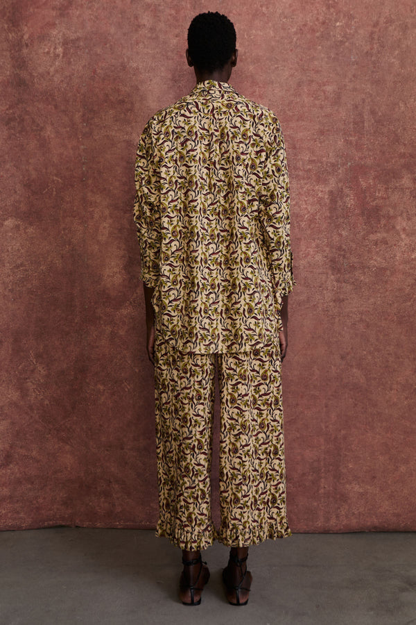 Vine Paisley Ruffle Set Natural