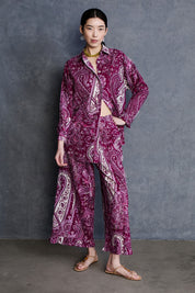 Paisley Printed Set Purple