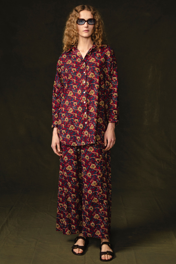 Wild Rose Printed Set Scarlet