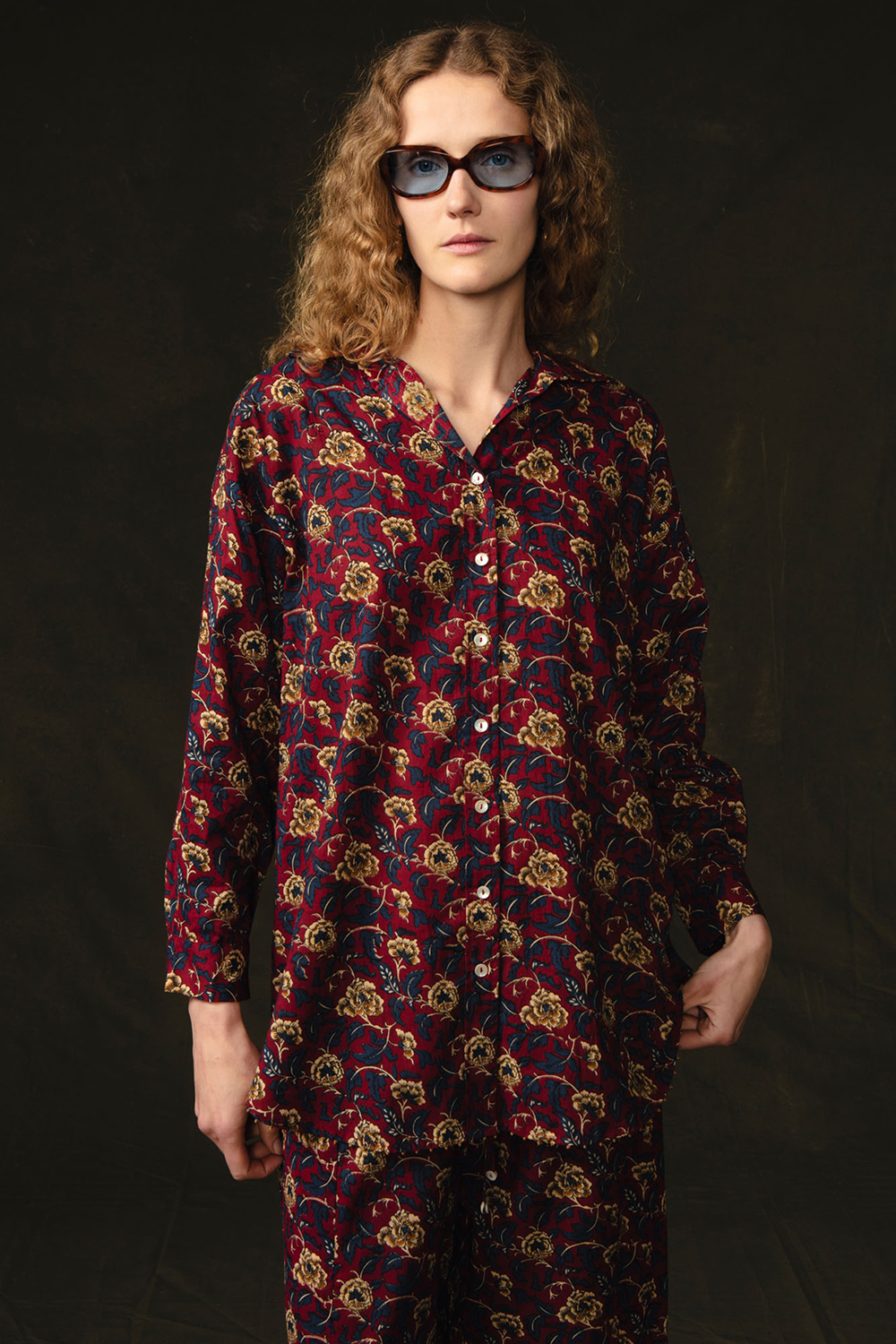 Wild Rose Printed Set Scarlet