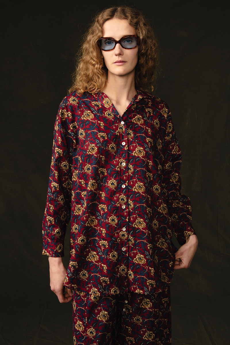 Wild Rose Printed Set Scarlet