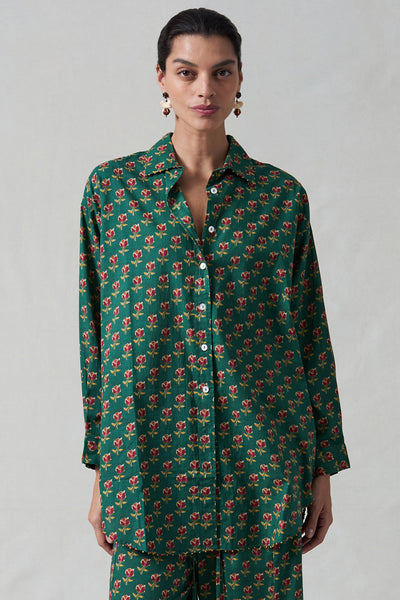 Rose Printed Set Teal