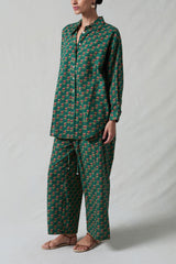 Rose Printed Set Teal