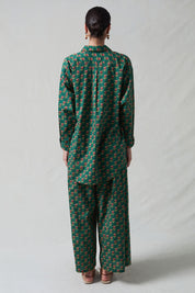 Rose Printed Set Teal