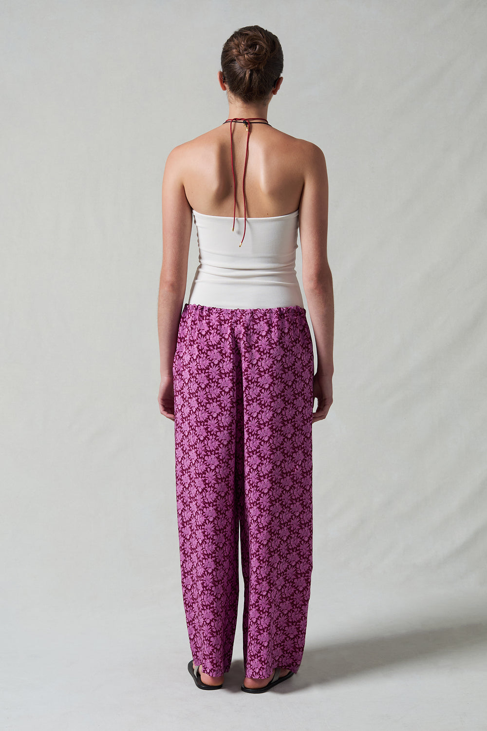 Soleil Silk Drawstring Pant Orchid – Chan Luu