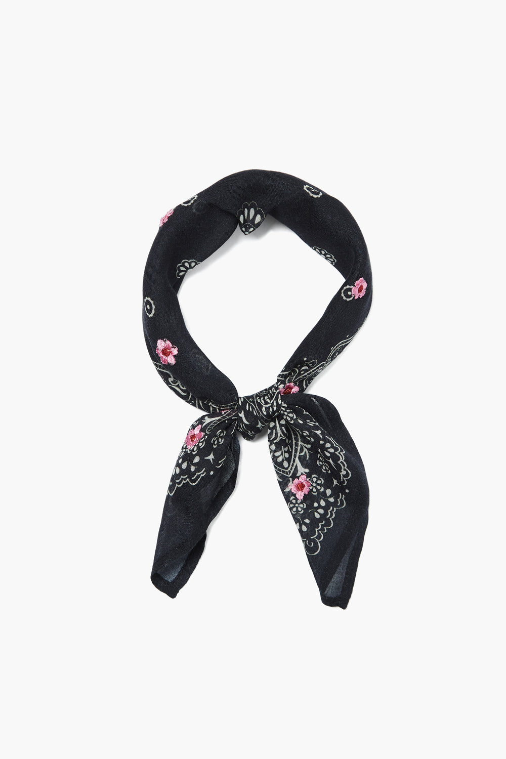 Embroidered Bandana Black – Chan Luu