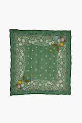 Embroidered Floral Bandana English Ivy