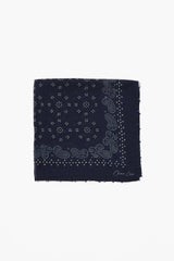 Dotted Paisley Bandana Blue