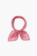 Floral Print Bandana Fuchsia Pink