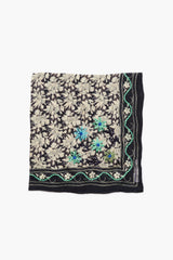 Embroidered Floral Bandana Ink