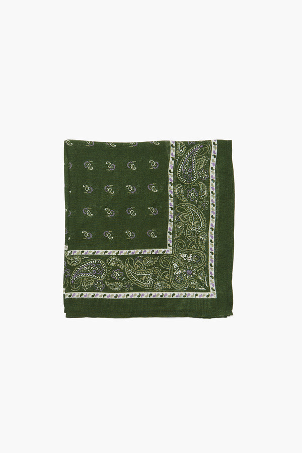 Bandana Green Paisley