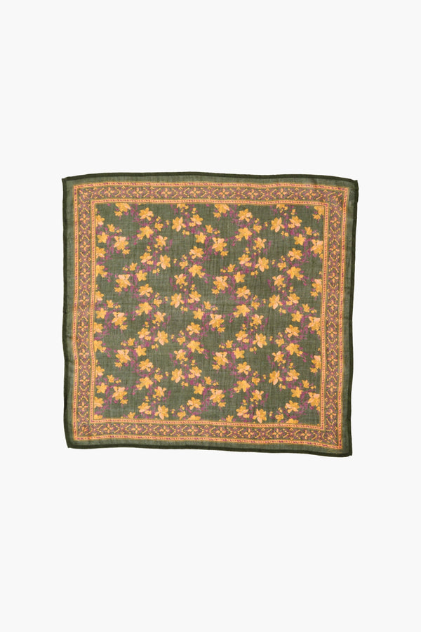 Lily Floral Bandana Kombu Green