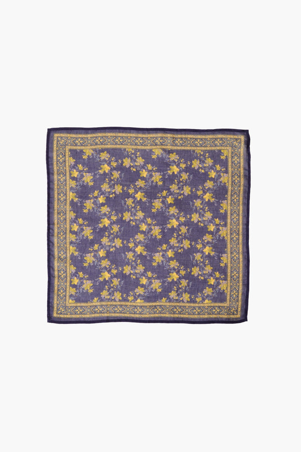 Lily Floral Bandana Medieval Blue