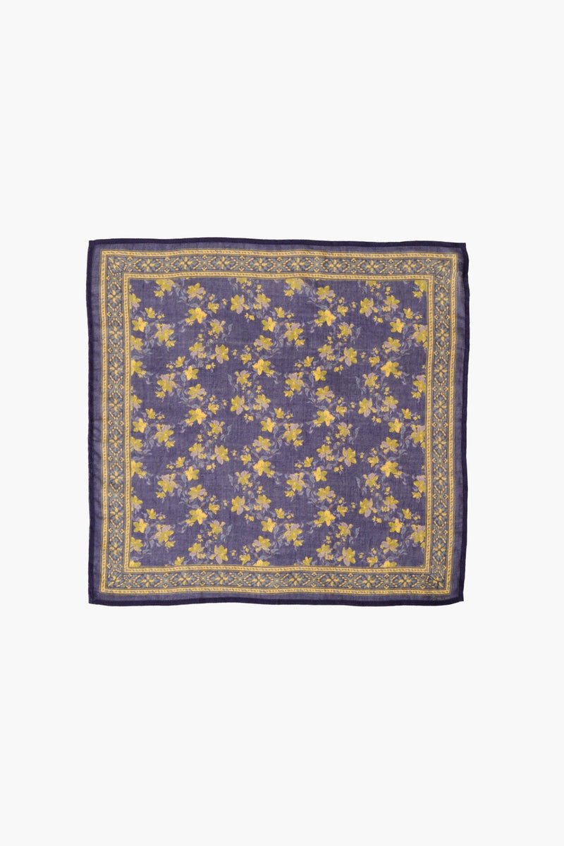 Lily Floral Bandana Medieval Blue